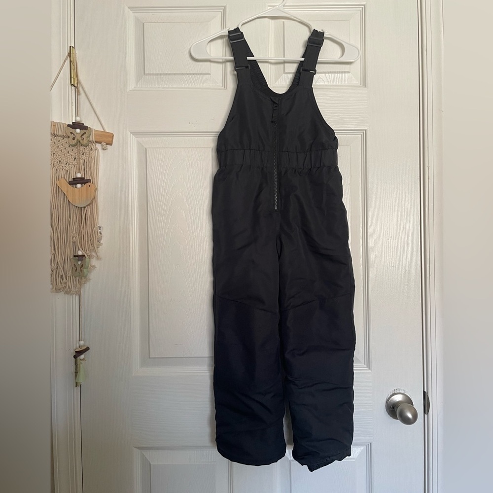 All in Motion Kids XS Black Snow Bib With Overalls